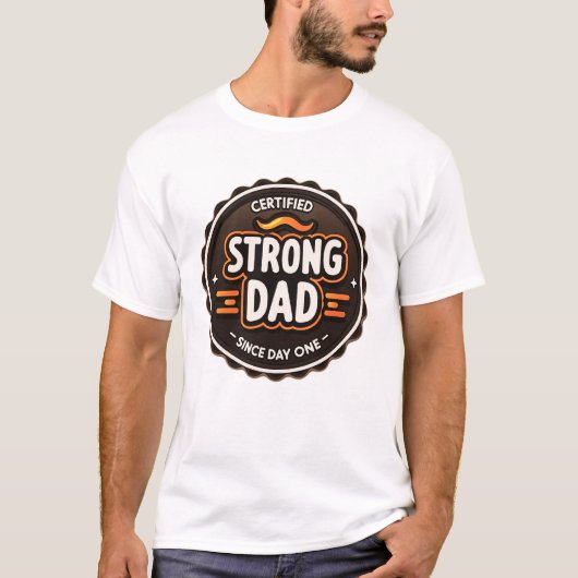 Vaderdag Strong Dad T-shirt (Voorkant)