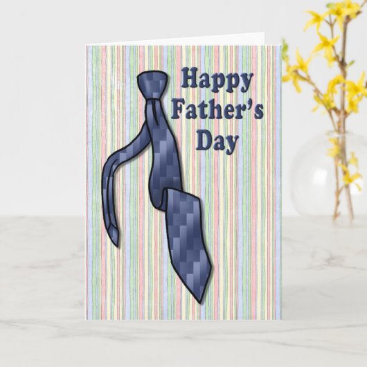 Vaderdag Stropdas Card Kaart (Gele Bloem)