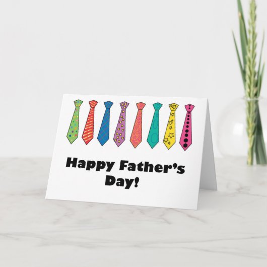 Vaderdag Stropdas Card Kaart (Voorkant)