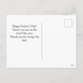 vaderdag, stropdas shirt werk, eenvoudig modern feestdagenkaart (Achterkant)