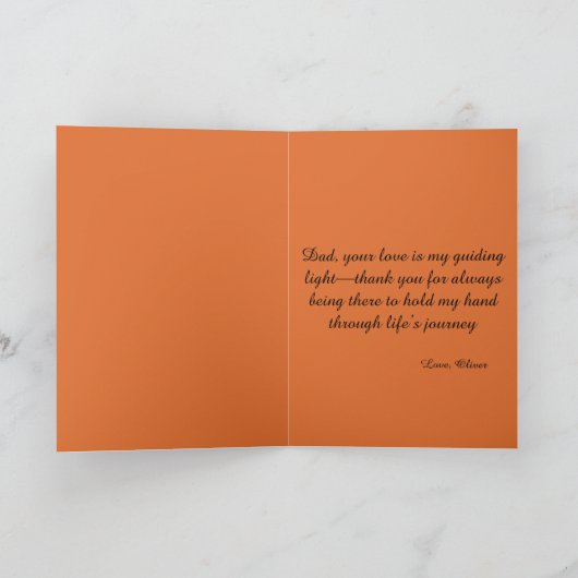 Vaderdag Sunset Beach Bedankkaart (Binnen)