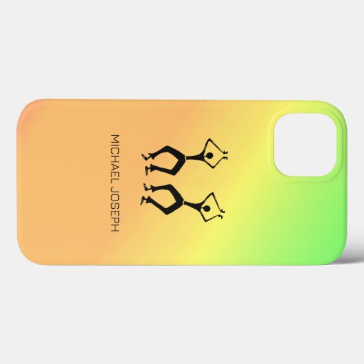 Vaderdag Sunset Kleuren Silhouet Dansers Case-Mate iPhone Case (Achterkant (horizontaal))