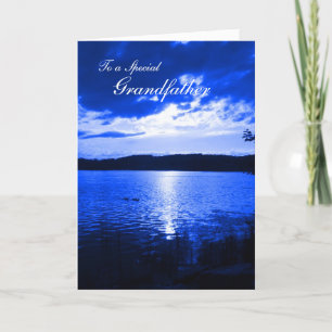 Vaderdag Sunset Sky Blue - voor grootvader Kaart