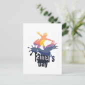 Vaderdag - Sunset Wave Ride Briefkaart (Staand voorkant)