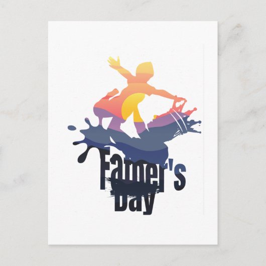 Vaderdag - Sunset Wave Ride Briefkaart (Voorkant)