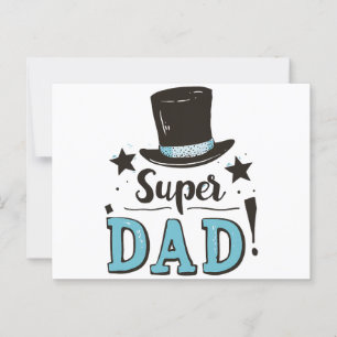 Vaderdag - Super Dad Celebration Briefkaart