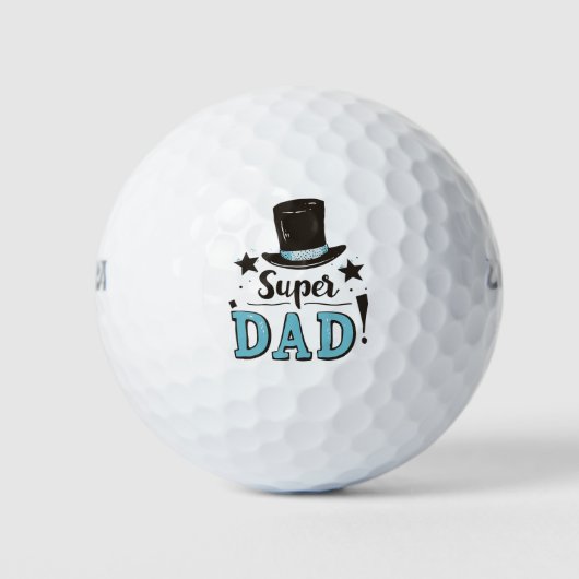 Vaderdag - Super Dad Celebration Golfballen (Voorkant)