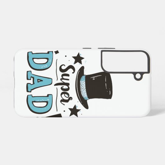 Vaderdag - Super Dad Celebration Samsung Galaxy Hoesje (Achterkant horizontaal)