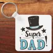 Vaderdag - Super Dad Celebration Sleutelhanger (Voorkant)
