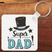 Vaderdag - Super Dad Celebration Sleutelhanger (Achterkant)