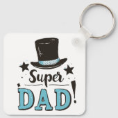 Vaderdag - Super Dad Celebration Sleutelhanger (Achterkant)
