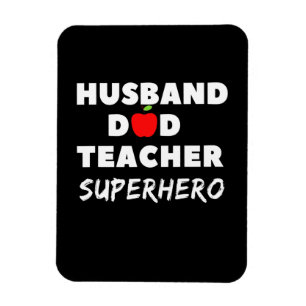 Vaderdag Super Husband Dad Teacher Magneet