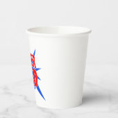 Vaderdag Super Pap T-shirt Papieren Bekers (Links)