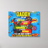 Vaderdag - Superdad Canvas Afdruk (Voorkant)