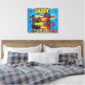 Vaderdag - Superdad Canvas Afdruk (Insitu (Slaapkamer))
