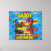 Vaderdag - Superdad Canvas Afdruk (Voorkant)