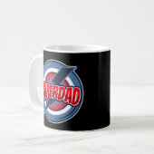 Vaderdag Superdad voor super pa Koffiemok (Voorkant links)