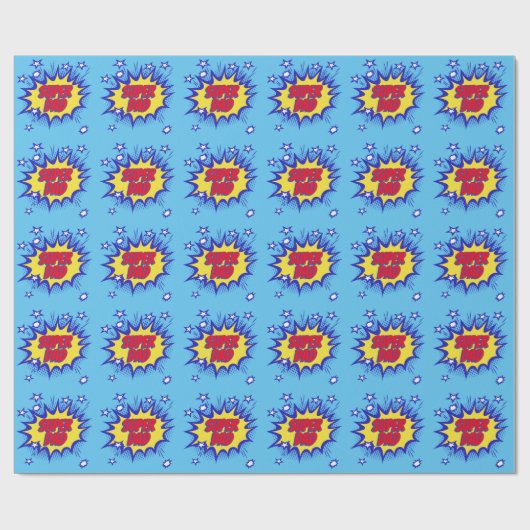 Vaderdag Superdad voor vader Cadeaupapier (Vlak)