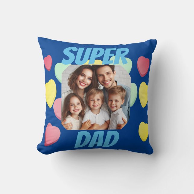 Vaderdag Superpapa | Spaans bericht Kussen (Voorkant)