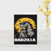 Vaderdag Surprise voor de ultieme Dino Dad Kaart (Gele Bloem)