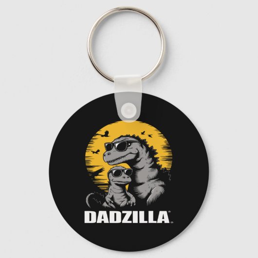 Vaderdag Surprise voor de ultieme Dino Dad Sleutelhanger (Voorkant)