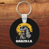 Vaderdag Surprise voor de ultieme Dino Dad Sleutelhanger (Voorkant)