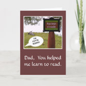 Vaderdag/Sweet and Funny/Dad, Je hebt me geleerd h Kaart (Voorkant)