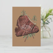 Vaderdag T Bone Steak Rosemary Sprigs (Staand voorkant)