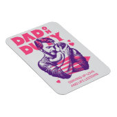 Vaderdag T-shirts - Papa op plicht Magneet (Rechterzijde)