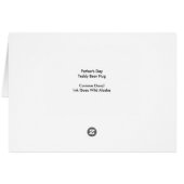 Vaderdag Teddybeer knuffel - 5" x 7" Art Kaart (Achterkant Horizontaal)