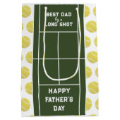 Vaderdag Tennis Dad Medium Cadeauzakje (Achterkant)