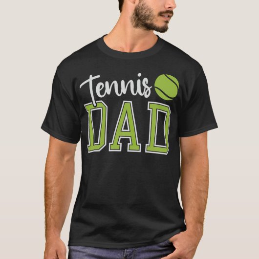 Vaderdag Tennis Pap Tennis Lover Pap aba mand T-shirt (Voorkant)