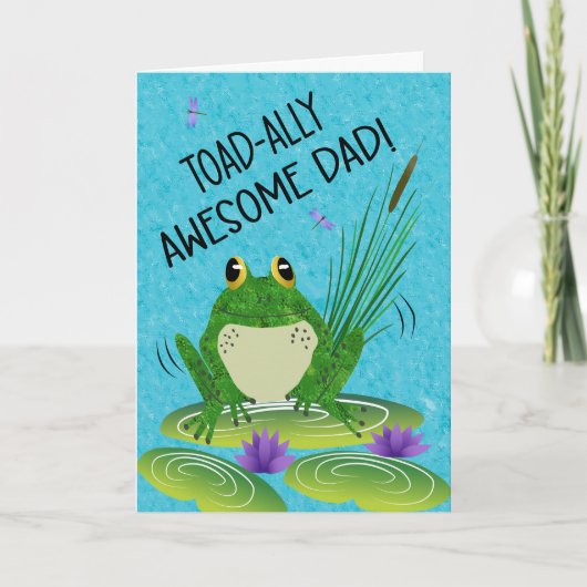 Vaderdag TOADalig Geweldige Papa Kaart (Voorkant)