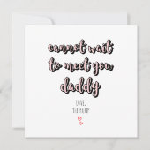 Vaderdag toekomstige vader binnenkort pappa roze t kaart (Voorkant)