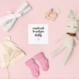 Vaderdag toekomstige vader binnenkort pappa roze t kaart