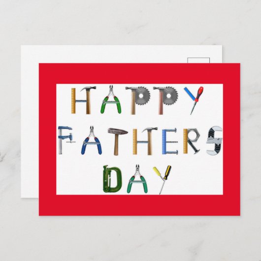 Vaderdag Tools Briefkaart (Voorkant / Achterkant)