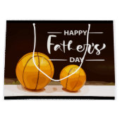 Vaderdag tot basketbal pa zwart groot cadeauzakje (Voorkant)