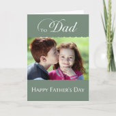 Vaderdag tot vader - simpele foto toevoegen kaart (Voorkant)