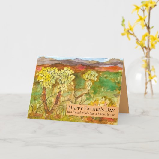 Vaderdag tot vriend die als vader voor mij is kaart (Gele Bloem)