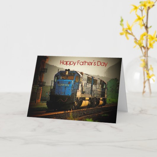 Vaderdag Train Kaart (Gele Bloem)