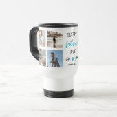 Vaderdag Travel Mug | gepersonaliseerde collage Reisbeker (Voorkant links)