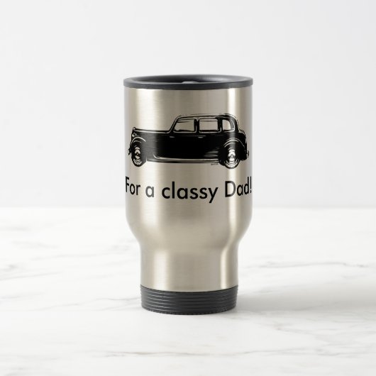 vaderdag Travel Mug (vintage car 2) Reisbeker (Center)