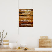 Vaderdag Tribute - Het geven van Man Poster (Keuken)