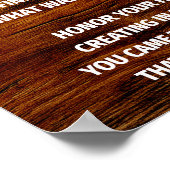 Vaderdag Tribute - Het geven van Man Poster (Hoek)