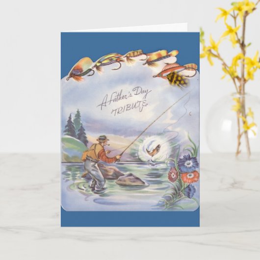 Vaderdag Tribute Kaart (Gele Bloem)