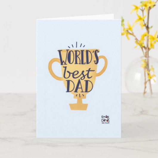 Vaderdag - Trofee Kaart (Gele Bloem)