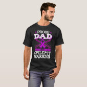 Vaderdag Trotse papa Epileptische krijger Epilepti T-shirt (Voorkant volledig)
