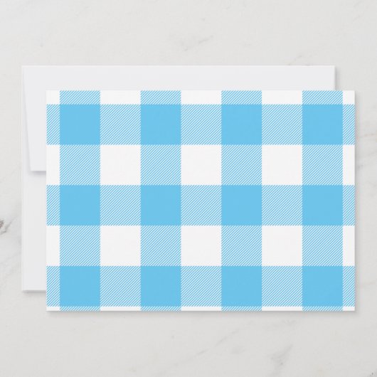 vaderdag  Truck Blue Buffalo Check Kaart (Achterkant)