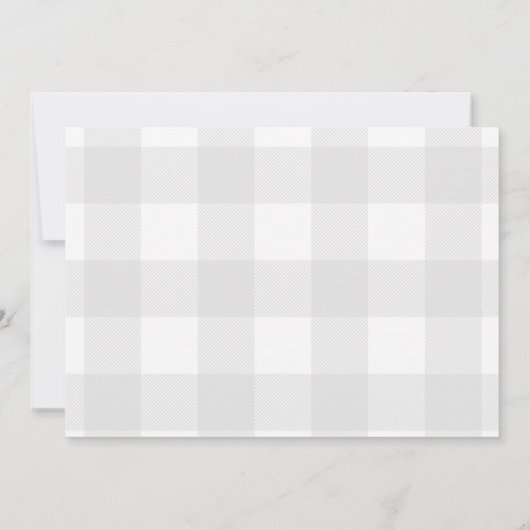 vaderdag  Truck Grey Buffalo Check Kaart (Achterkant)