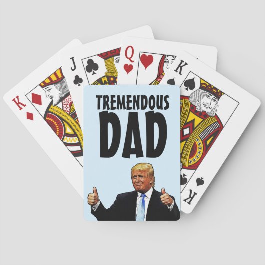 VADERDAG TRUMP PLAYCARDS VOOR DAD POKERKAARTEN (Achterkant)